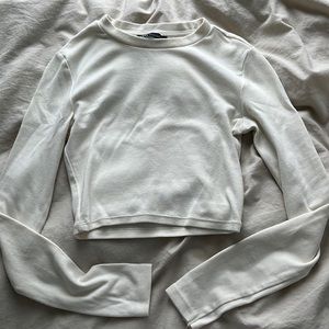 Cream Zara long sleeve top